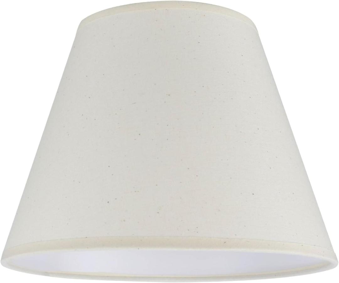 Aspen Creative 32029A Transitional Hardback Empire Shape Spider Construction Lamp Shade in Ivory, 9" wide (5" x 9" x 7")