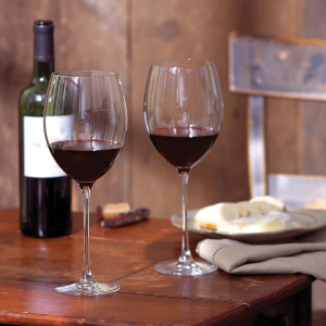 Harvest Bordeaux Waves Wine Glass Set
