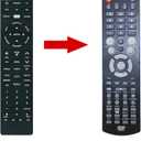 Replacement Remote Control Commander Compatible with Sens TV/DVD Combo S1901DVD S2201DVD