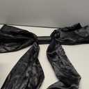 Christmas Big Bow Decorations 27 x 42 Inch Large Valentine Tree Topper Decorations Giant Valentine's Day Tree Toppers Bows Decor Birthday Coquette Party Wedding Backdrop Satin Ornaments(Black)