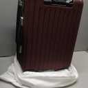 LEVEL8 Grace Carry On Luggage Airline Approved, 20 Inch Expandable Hardside Carry On Suitcase With Wheels, Abs+Pc Small Luggage with Tsa Lock, Red, 20-Inch