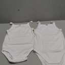 Baby Girl's 2 Pack CAMI Onesie Duo Style 15086-53725 Sizes NB-36/M (Size 6 Month Style 15086 Girls) White
