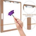 4 PCS 18 x 24 Drawing Board, Large Hardboard Artist Sketch Tote Board with Handle, Clip & Rubber Band, Portable Lightweight Art Board for Painting, Sketching, Travel, Studio