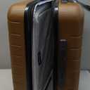 Wrangler Smart Luggage Set with Cup Holder and USB Port, Toffee, 20-Inch Carry-On