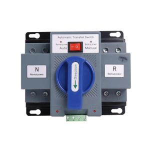 Dual Power Automatic Transfer Switch, 2P 63A 110V Dual Power Generator Changeover Switch 50HZ/60HZ