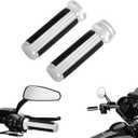 Motorcycle Electronic Throttle Control Handlebar Grips for 1" / 25mm Handle Bars Fit for Harley Touring, Road King, Street Glide, Electra Glide, Dyna, Softail - Chrome