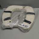 Soft Padded Toilet Seat Cushion with 2-Inch High-Density Foam & Waterproof PU Fabric, U-Shape Padded Toilet Cushion - Secure Hook & Loop Tape, Fits Standard/Elongated Toilets (Beige)