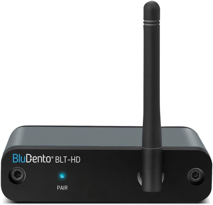 BluDento BLT-HD LDAC aptX HD Bluetooth Receiver, Hi-Fi Bluetooth v5.1 Audio Adapter with TI DAC, RCA Output, Digital Coaxial and Optical Output with Enhanced Working Range