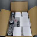 3-Light Bathroom Light Fixtures, 17.23" Black Modern Vanity Lights with Clear Glass Shade, Bathroom Wall Lamp for Mirror Kitchen Living Room Hallway Cabinet Porch