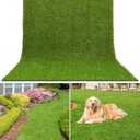 AYOHA 10 FT x 10 FT Artificial Grass, Synthetic Realistic Fake Turf Grass Thick Lawn Pet Turf, Astroturf Rug Carpet for Indoor/Outdoor Landscape Balcony Patio Decor, Easy to Clean with Drain Holes