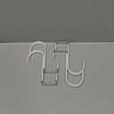 FYY Over The Door Hooks, 4 Pack Hangers Hooks with Rubber Prevent Scratches Heavy Duty Organizer for Living Room, Bathroom, Bedroom, Kitchen Hanging Clothes, Towels, Hats, Coats, Bags White (Short)
