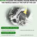 Front Right Passenger Side CV Axle Shaft Assembly Fit for Hyundai Santa Fe 2010-2012 2.4L 3.5L (Automatic Trans Only), Fit for Kia Sorento 2011-2013 2.4L 3.5L (Sorento 2011 Only for Automatic Trans)