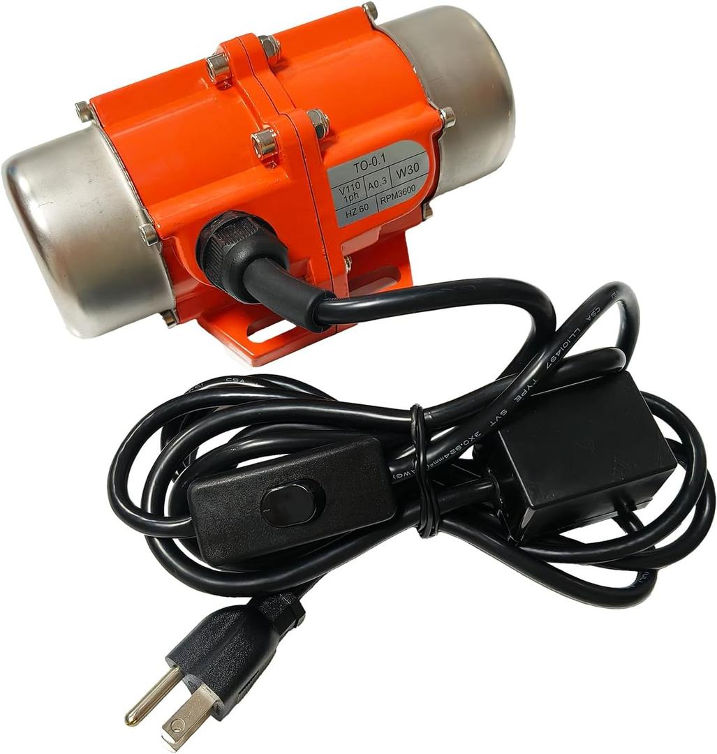 Vibration Motor 30W Concrete Vibrator AC Single Phase 110V 30W-100W 3600Rpm Industrial Vibrating Tool For Sand Shaker Table With US Power Plug