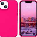 BENTOBEN for iPhone 13 Mini Case, Slim Fit Liquid Silicone Soft Gel Rubber Anti-Scratch Shockproof Phone Cover with Microfiber Lining, Hot Pink