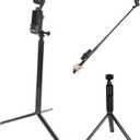 PellKing Monopod for Osmo Pocket 3,61"/155cm Selfie Stick+Aluminium Alloy Tripod+Protective Cage Extension Adapter Frame