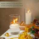12pcs Glass Cylinder Vases for Centerpieces - 6 Inch Tall Flower Vase for Wedding Decorations, Clear Glass Flower Vases Floating Candle Holder for Table Centerpiece Wedding Home Decor