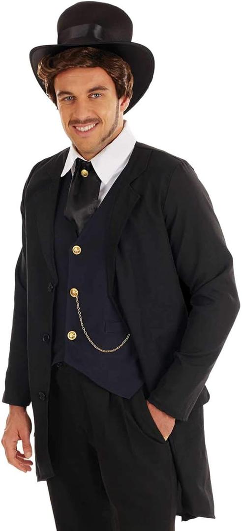 Mens Colonial Costume, Men's Victorian Costume, Men Victorian Costume, Victorian Suit Men, Tailcoat Costume Men,  M