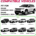 Roof Rack Cross Bars 220lbs Compatible with 2022-2026 Jeep Grand Cherokee and Jeep Grand Cherokee L 2021-2026，Heavy Duty Aluminum Crossbars Cargo Bars Ski Snowboard Luggage Kayak Bike Carrier