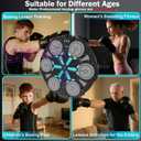 Music Boxing Machine for Kids and Adults,Bluetooth Wall Mounted Punching Pad with Gloves,Rhythm Lights&Two-Player Battle Home Gym Equipment,Sport Toys Gifts for Men Boy Girl Teen 6,7,8,9,10+ Year Old