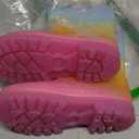 K KomForme Toddler Light Up Rain Boots for Girls Boys Waterproof Rain Boots with Handles Outdoors.11