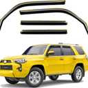 in-Channel Window Rain Guards Fit for Toyota 4Runner 2010-2024 Extra Durable Window Deflectors Vent Shades Visors Exterior Car Accessories Visors Rain Guards - 4 pcs