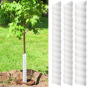 3 Pcs Tree Trunk Protector2 Size Plastic Spiral Tree Guard Tree Trunk Protector Wrap Tree Bark Protector Tube Tree Wraps to Protect Bark Tree Saplings from Deer Cats Rodents Rabbit Mowers (White)