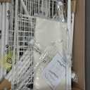 Ulif E12C Heavy Duty Closet Organizer SystemFreestanding Clothing Racks for Hanging ClothesAdjustable Garment Rack 71" W x 16" D x 76.5" H Hold 960 lbsWhite Clothing Rack with White Dustproof Cover