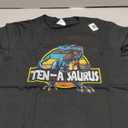 Ten A Saurus T Rex Dinosaur Birthday Party 10 Year Old T-Shirt, Large
