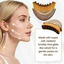 2 x Lymphatic Contour Face Brush - Our Contour Face Brush for Lymphatic Drainage is expertly Designed to Reduce Puffiness and Awaken Your skin's Natural Radiance (Coffee Brown)