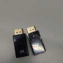 4K DisplayPort to HDMI Adapter 2-Pack,24K Gold Plated Uni-Directional Display Port DP to HDMI Passive Adapter Compatible for HP, HDTV, AMD, NVIDIA,Dell, GPU,Projector, PC,Desktop