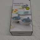 Egg Poacher Microwavable, Egg Steam with Measure Cup Dishwashable, Egg Maker Poached Egg Steamer Kitchen Gadget (Blue)