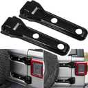 Jeep Wrangler JL JLU Tailgate Hinge Cover Trim Exterior Accessories Decoration - 2018-2024, 2-Door & 4-Door, Spare Tire Bracket Cover (Black, 2PCS)