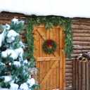 Norfolk Pine Garland Artificial Real Touch Green Thick Cedar Cypress Spruce 9FT Greenery Christmas Decor for Mantle Fireplace Wall Table Railings Indoor Outdoor Xmas Decorations