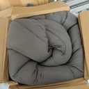 BDEUS Dual Layer 5 Inch Memory Foam Mattress Topper King Size, 2 Inch Gel Memory Foam Plus 3 Inch 1450 GSM Down Alternative Quilted Pillow Top Mattress Pad Cover,Dark Gray