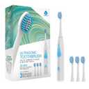 Pursonic TB20 Ultrasonic Electric Toothbrush in White with 3 Brush Heads