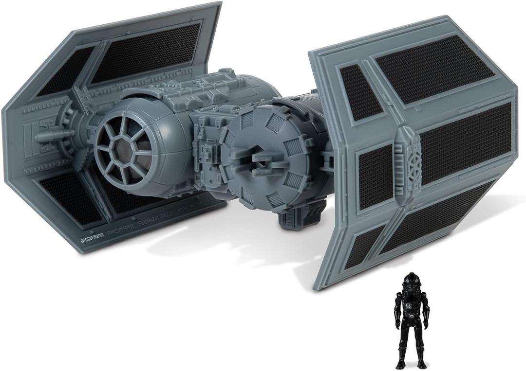 STAR WARS Micro Galaxy Squadron TIE Bomber - 5-Inch Starfighter Class Vehicle with 1-Inch TIE Pilot Micro Figure Accessory