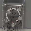 for iPhone 17 Pro Max Case [Compatible with Magsafe],Girls Women Clear Magnetic Case Silicone Shockproof Protective Cover with Pattern Chicken Butterfly Flower