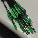 Lanneret Archery Practice Target Arrows for Kids Youth or Beginners, 26/28inch Fiberglass Arrows for Compound & Recurve Bow(Pack of 12)