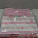 Dunzy 3 Pcs Watercolor Pink Merry Christmas Kitchen Rugs and Mats Set Winter Pink Striped Xmas Tree Stars Kitchen Floor Mats Merry and Bright Non Slip Bathroom Rug Decor for Holiday Decoration