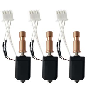 0.2MM 0.4MM 0.6MM Ceramic Hotend for Kobra S1 Combo Stainless Steel Print Head Extruder Kit Hot End Hardened Nozzle Heater Block 200K Heating Rod Thermistor for Anycubic Kobra S1 (3 Pack)