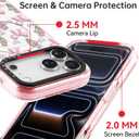 Bouvardia for iPhone 17 Pro Case, Compatible with Magsafe, Cute Girly Design for Women, Shockproof & Aesthetic, Bows & Flowers - Tulips