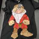 Disney Grumpy Pajamas for Men Short PJs Set Lounge Set Funny Dad Sleepwear (Large, Black/Grey)