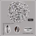 1 Box 100PCS Natural Cowrie Shells Beads Electroplated Silver Summer Open Back No Hole Platinum Sea Hawaii Ocean Seashell Plated Charm Bead for Jewelry Making Bracelets Necklaces DIY Craft
