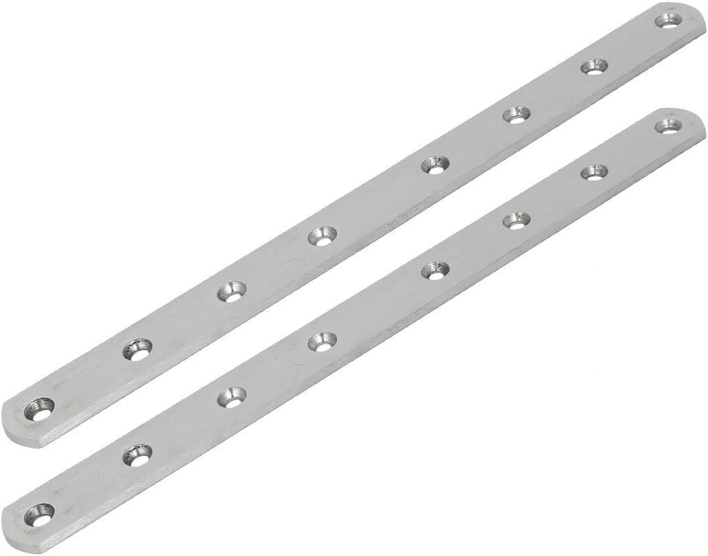 3 x uxcell 295mmx25mmx4mm Stainless Steel Straight Flat Fixing Mending Plates Brackets 2pcs