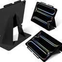 MOFT Folio Case for iPad Pro 13-inch (M4) 2024 - Silm Stand Protective Case with Detachable Pencil Holder, Multi-Angle Viewing, MOVAS Leather Cover, Auto Sleep/Wake, Jet Black