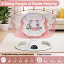Baby Swing for Newborn to Toddler,with Remote Control (Pink)