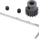SUNGOOYUE RC Car Pinion Gear Set, 15T 0.8 Mod Metal Pinion Motor Gear Compatible with ARRMA Granite 1/10 Remote Control Car Series