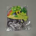 2 x St. Patrick's Day Shamrock Wooden Door Hanging Sign - Lucky Irish Welcome Decor with Rope, Handmade Wood Wreath for Front Door Wall Home Decorations, St. Paddy's Party Housewarming Gift