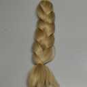 Braiding Hair Blonde Braid Hair Extensions for Box Braids Hot Water Setting High Temperature Synthetic Fiber (24#-1Pack)