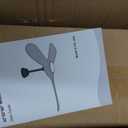 52” Ceiling Fans with Remote/Light/APP,Dimmer and Color, Wooden Ceiling Fan with 3 Wooden Blades for Patio, Living Room, Gazebo, etc. (Black + Walnut)